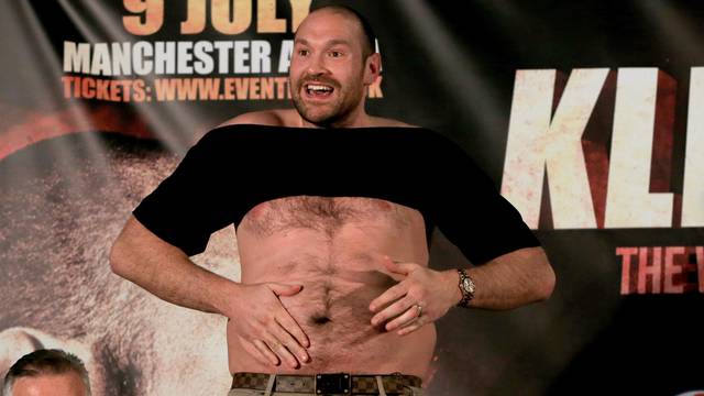 Tyson Fury and Wladimir Klitschko Press Conference - Manchester Arena