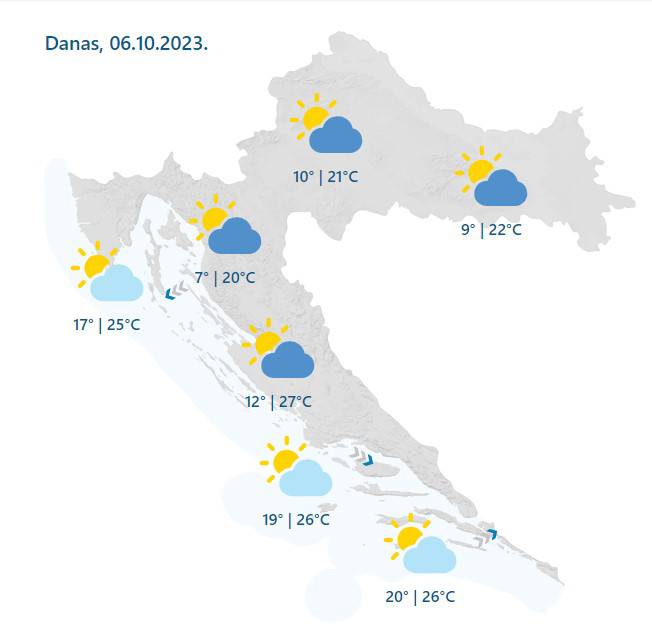 Evo kakvo nas vrijeme očekuje za vikend: Temperature do 28°C