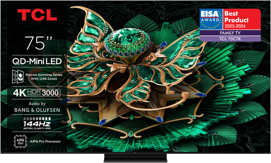 TCL osvojio čak pet prestižnih EISA nagrada za 2025–2026!