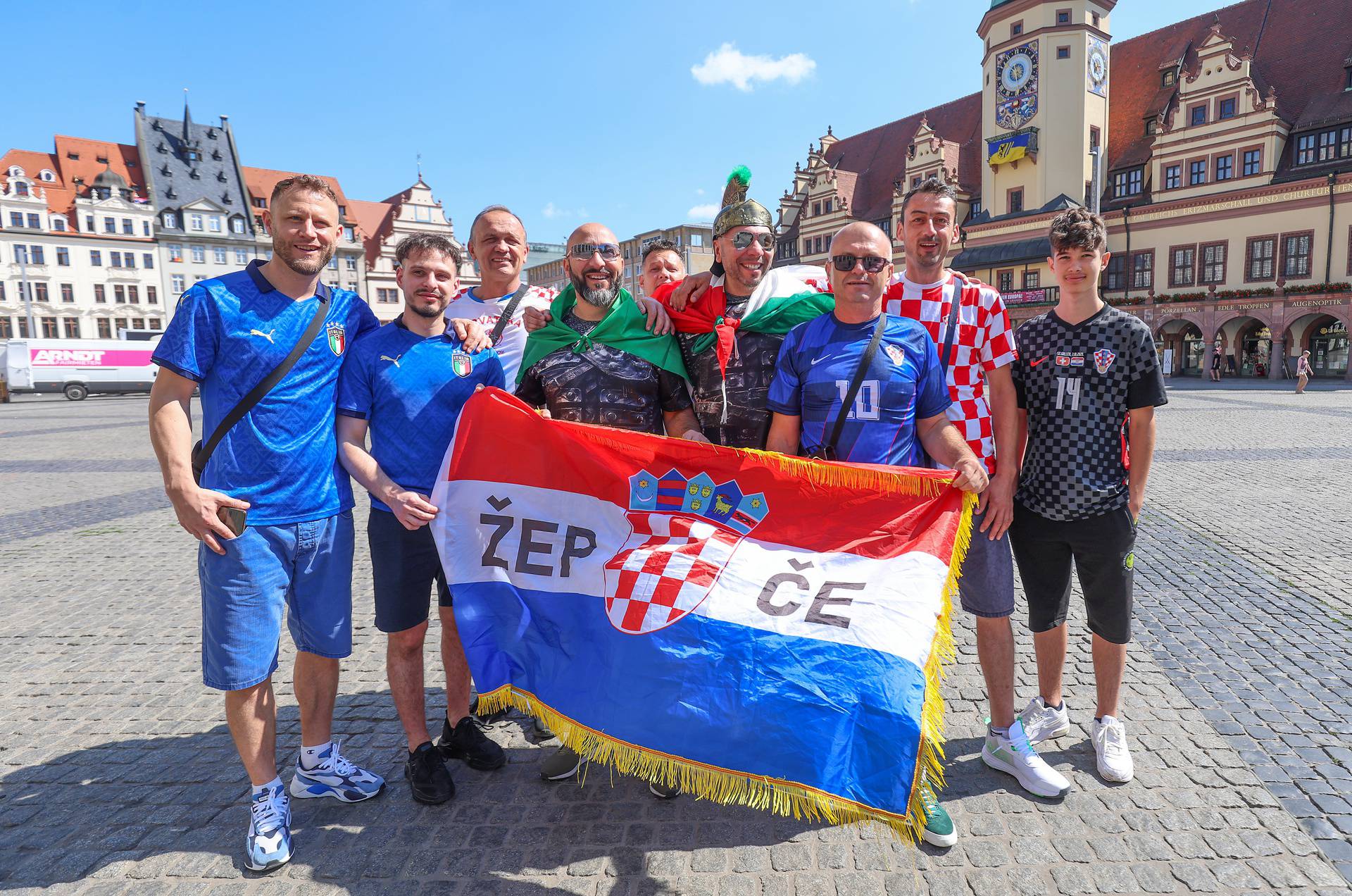 Leipzig: Hrvatski i talijanski navijači prognoziraju ishod utakmice
