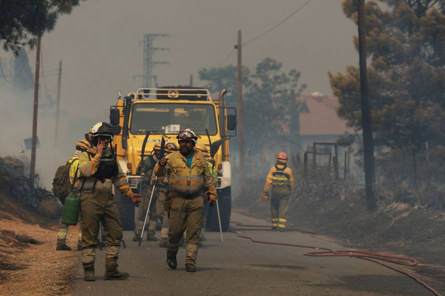 Wildfire in El Tiemblo