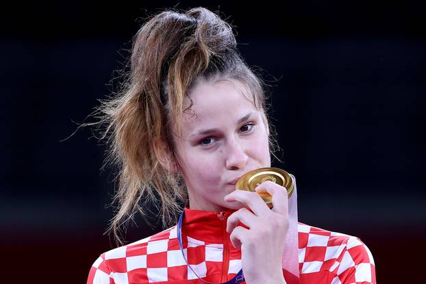 Dodjele medalja u taekwondou u kategoriji do 67 kilograma, Matea Jelić osvojila zlato