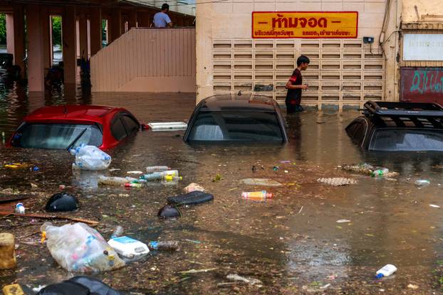 Heavy rain in Bangkok