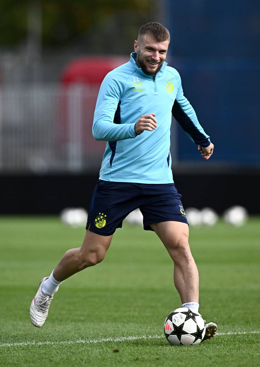 Zagreb: Trening nogometaša Dinama uoči odlaska u Muenchen