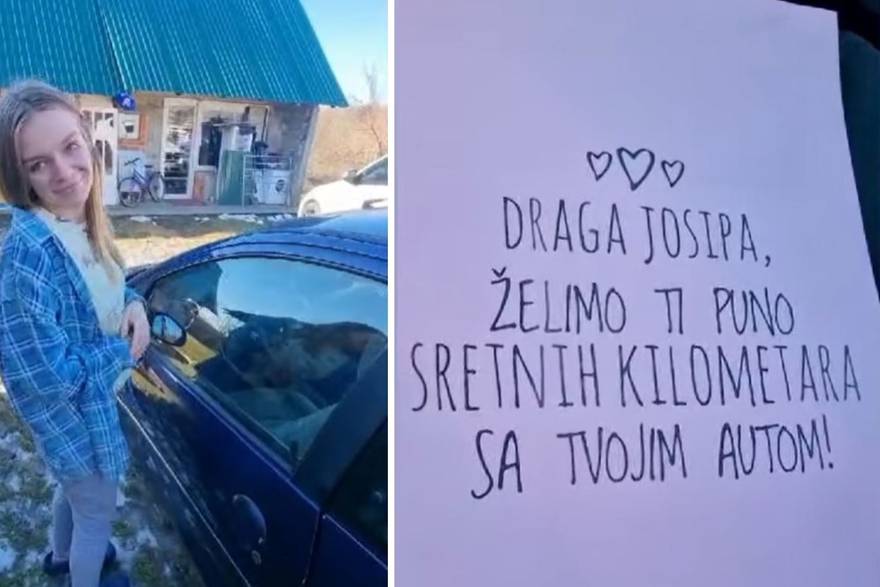 Josipi koja teško živi i brine o obitelji mladić poklonio auto: Javili su se i drugi, žele pomoći