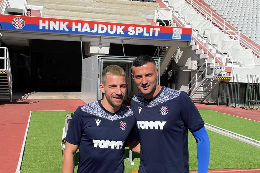 Prvi trening Subašića i Melnjaka u Hajduku