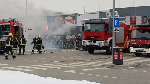 Planula pečenjarnica u blizini Arene, vatrogasci su na terenu