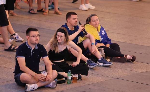 Zagreb: Praćenje utakmice između BiH i Švicarske