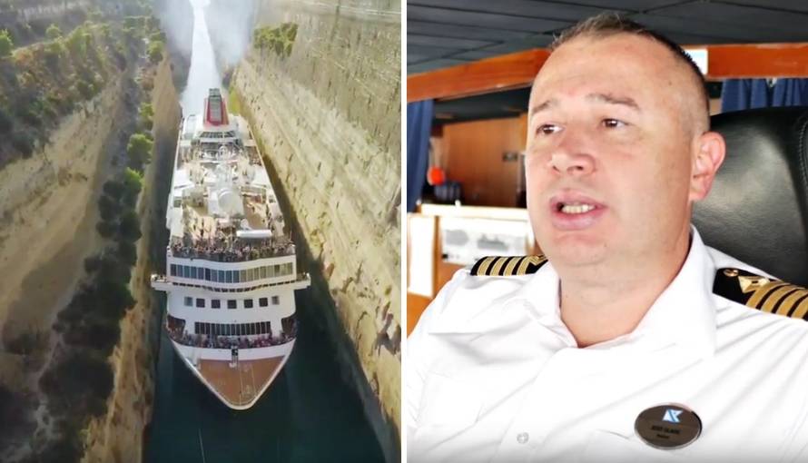 Kapetan Glavić prolaskom kroz Korintski kanal srušio rekord