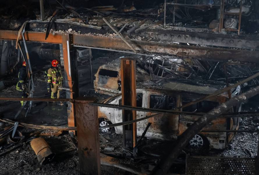 Aftermath of a Russian drone attack in Odesa