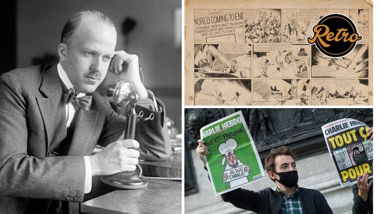 Prvi komercijalni prekoatlantski poziv, svijet je upoznao Flasha Gordona, napali Charlie Hebdo