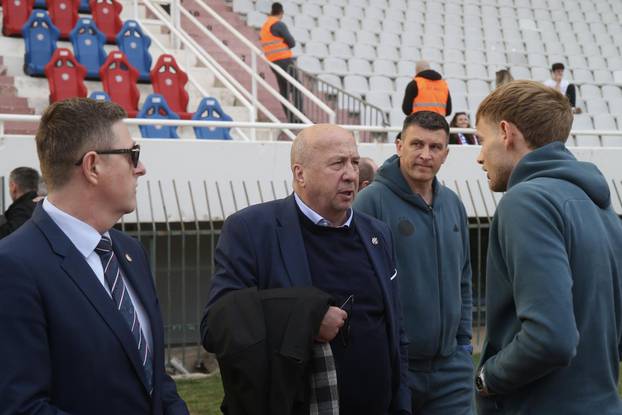 Split:  Velimir Zajec i Sergej Jakirović na Poljudu uoči početka utakmice 