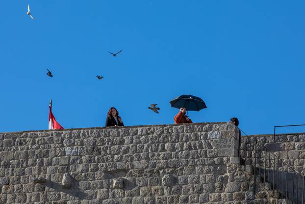 Sunčano i hladno vrijeme u Dubrovniku