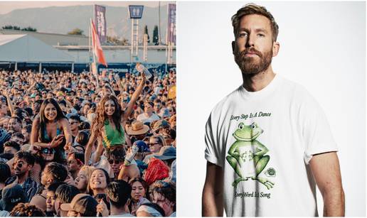 Calvin Harris nastupa na Žnjanu tijekom Hard Summer festivala