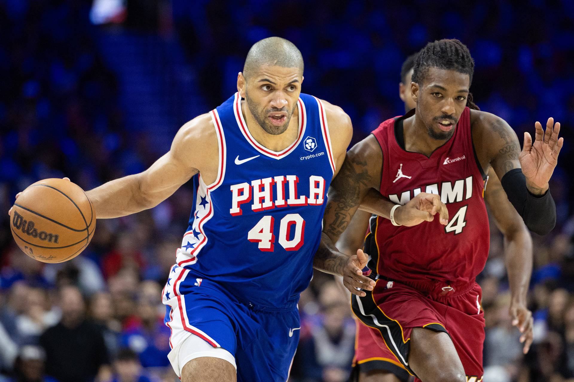 NBA: Playoffs-Miami Heat at Philadelphia 76ers