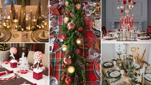 25 ideja: Postavite i ukrasite božićni stol kao profesionalac