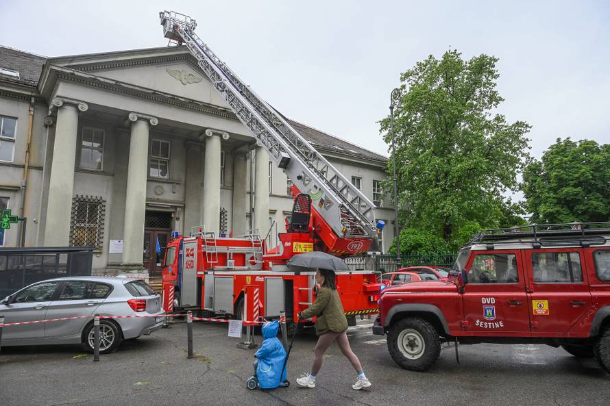 Zagreb: Vatrogasci intervenirali i na zgradi Doma zdravlja