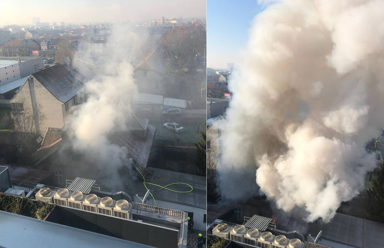 Gorjela kuća na Črnomercu: Na snimci se vidi kako suklja dim!