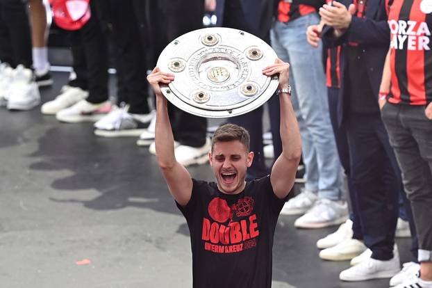 Bayer Leverkusen's championship celebration