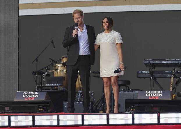 Prince Harry and Meghan Markle at the Global Citizen Concert