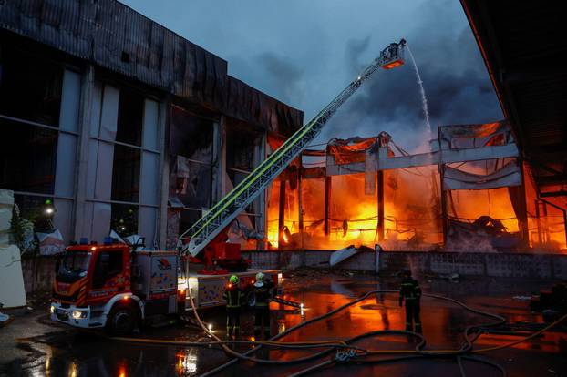 Aftermath of a Russian missile attack in Kyiv