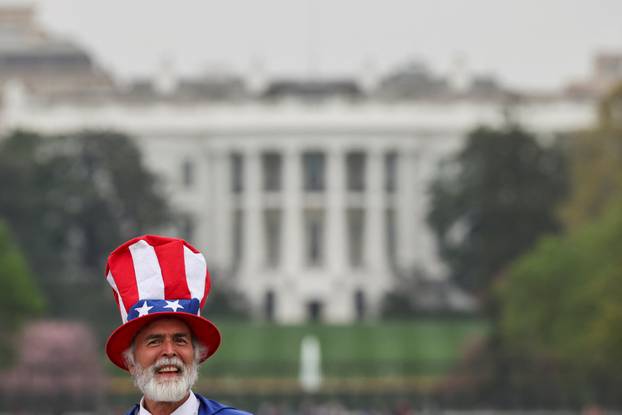Anti-Trump 'Hands Off!' protest, in Washington