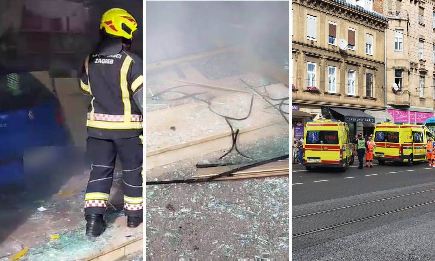 VIDEO Krš i lom u centru grada: 'Odjeknulo je poput bombe, u izlog se zabio u punoj brzini'