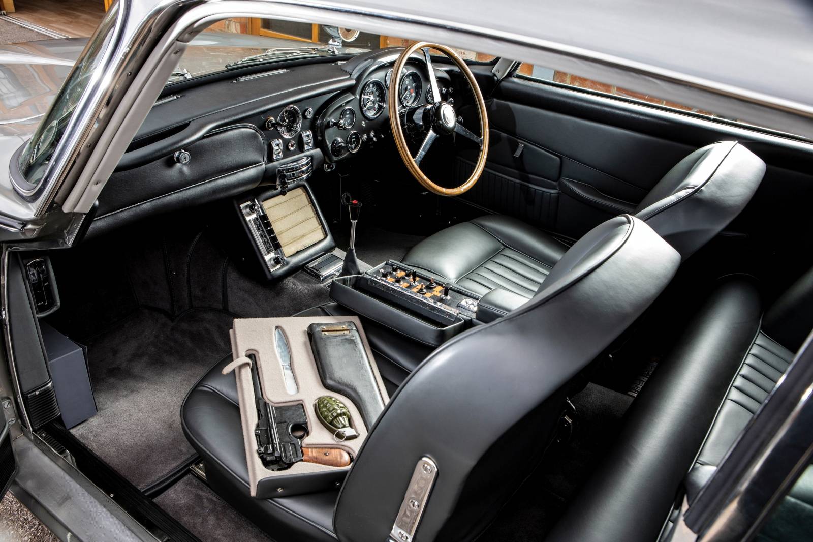 Handout photo of an original Aston Martin DB5 James Bond car