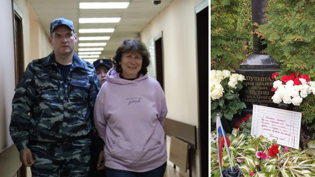Žena ostavila poruku na grobu Putinovih roditelja: Uhitili su je