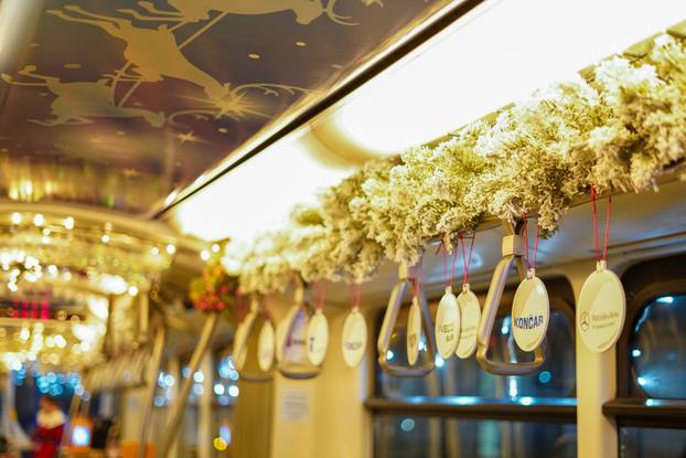 ZET-ov božićni tramvaj u Zagrebu