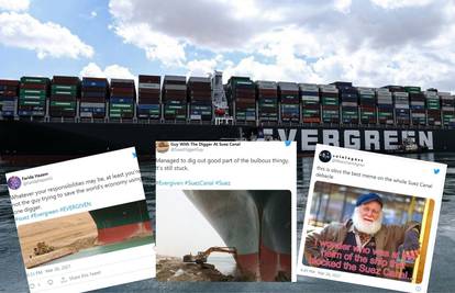 Društvene mreže pune memova o Sueskom kanalu: 'Barem se vaše greške ne vide iz svemira!'