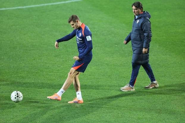 Rijeka: Nogometaši Hrvatski odradili trening uoči utakmice protiv Farskih otoka