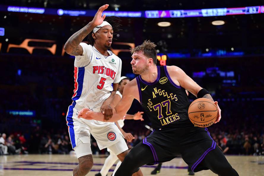 NBA: Detroit Pistons at Los Angeles Lakers