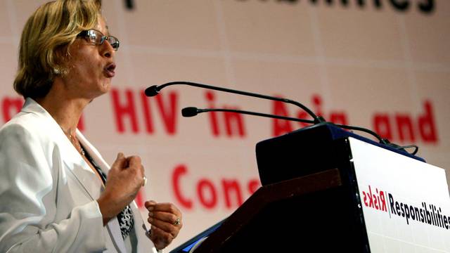 FILE PHOTO: Beyer speaks during a conference in New Delhi