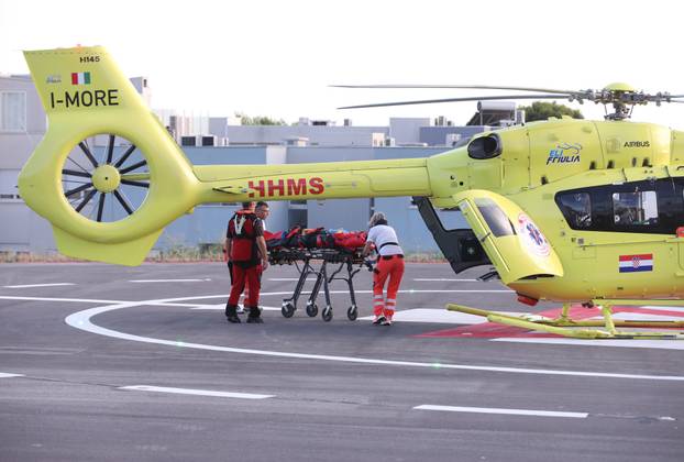 Split: Helikopterom hitne medicinske službe na dovezen pacijent s teškim ozlijedama