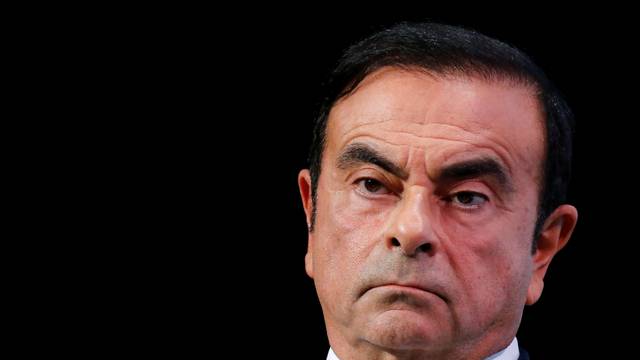 Carlos Ghosn, chairman and CEO of the Renault-Nissan-Mitsubishi Alliance, attends the Tomorrow In Motion event on the eve of press day at the Paris Auto Show, in Paris