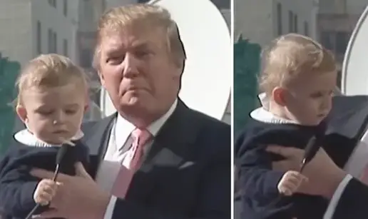 VIDEO Širi se snimka na kojoj Trump pokazuje sina Barrona