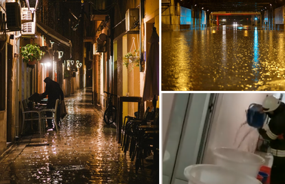 Poplave diljem Hrvatske: Kiša potopila i gradove u Dalmaciji