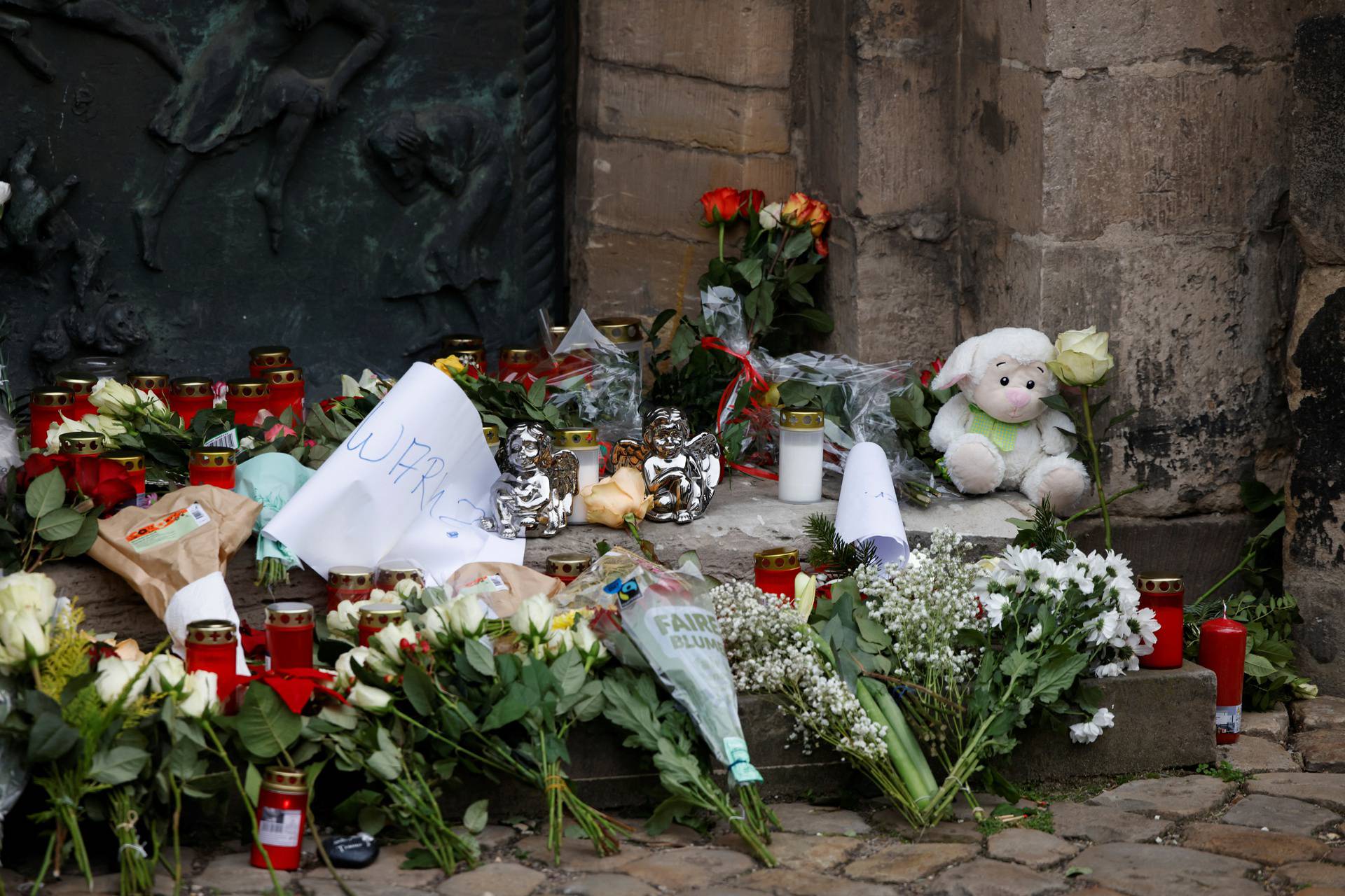 Aftermath of Christmas market attack, in Magdeburg