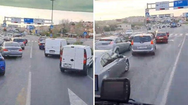VIDEO Vozači u Splitu pustili vatrogasce da hitno prođu na najprometnijem raskrižju