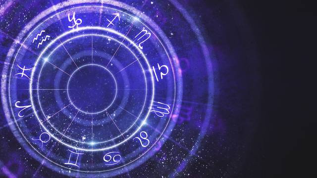 Creative zodiac wheel background