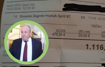 Kerum uplatio 500 € na Hajduk i dobio: 'Ćapa sam soma eura!'