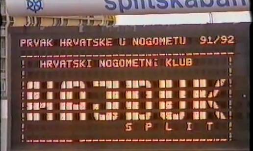 Prva HNL '92.: Ratnom prvom sezonom vladao je jaki Hajduk