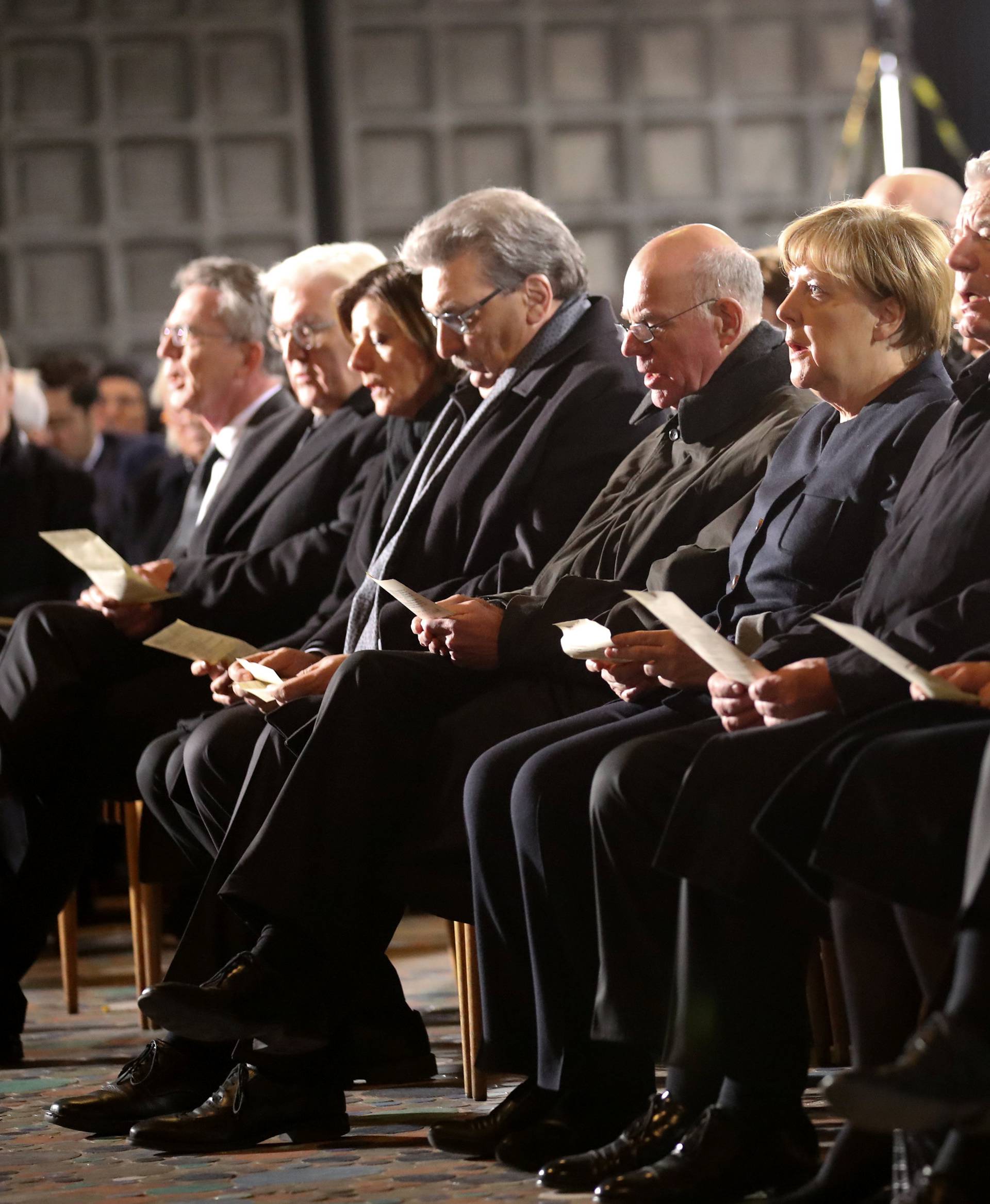 German top ranking officials attend a commemoration service in Berlin