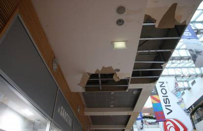 Pukla cijev pa se urušio strop u zagrebačkom Avenue Mallu