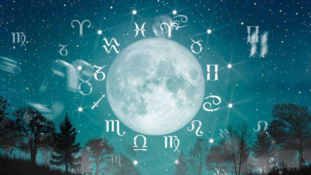 Zodiac wheel. Astrology concept.