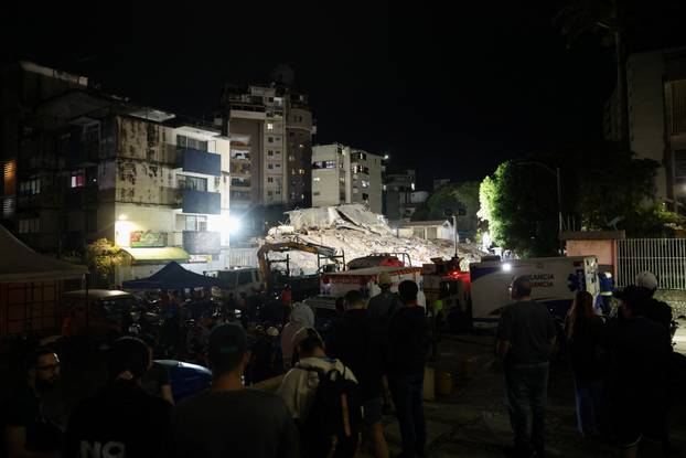 Aftermath of earthquakes in Caracas