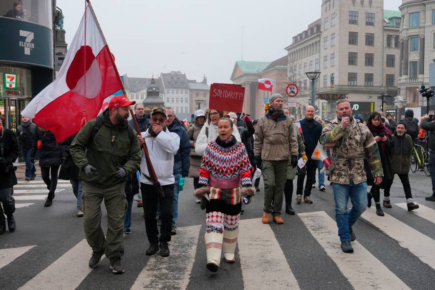 "Hands Off Greenland" demonstration in Copenhagen