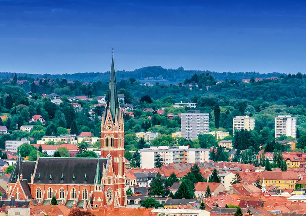 Aerial,View,Of,Graz,,Austria