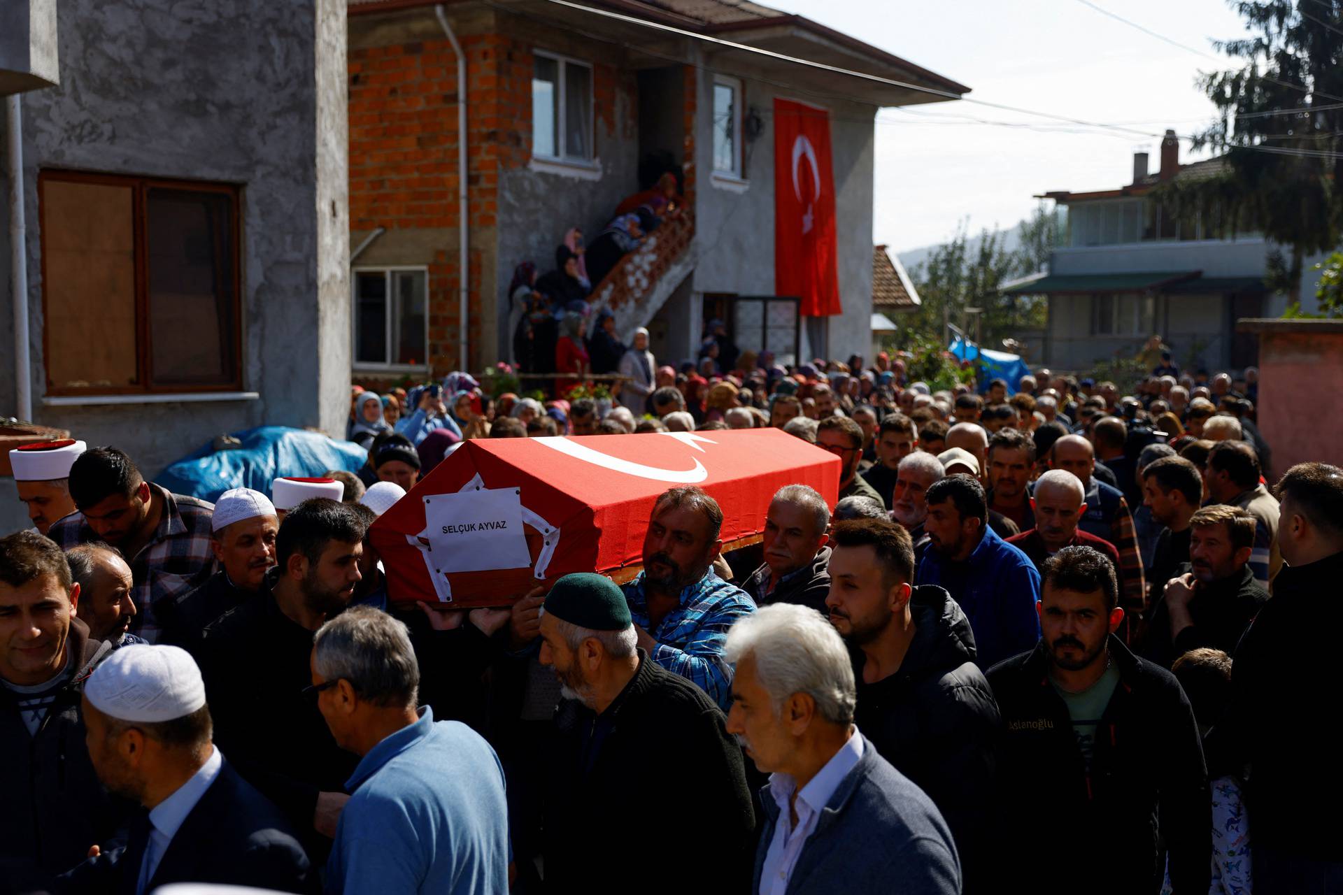 Funeral ceremony of mine blast victim Selcuk Ayvaz, in the village of Ugurlar